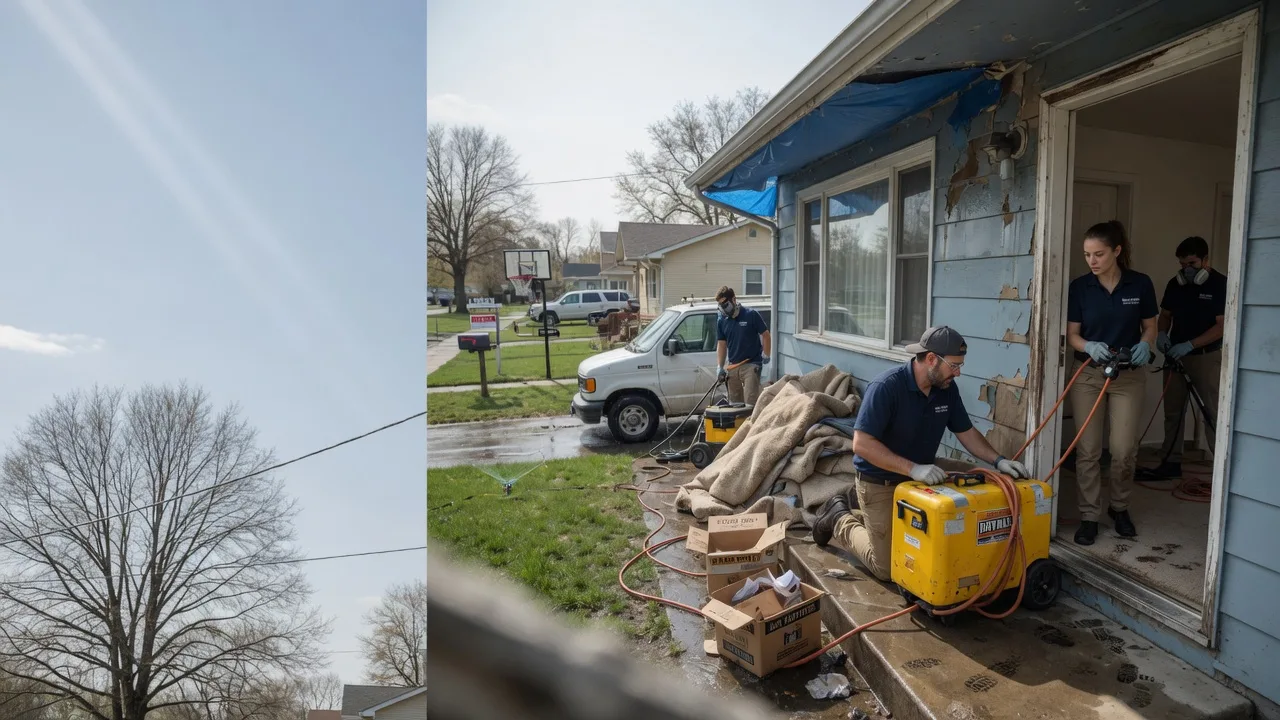 Basement Flood Cleanup in Williamsville, IL near me